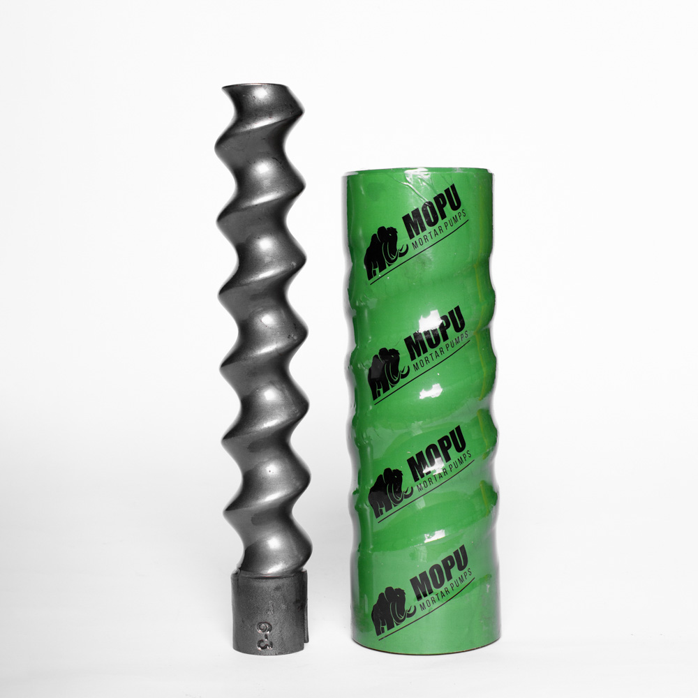 Шнековая пара D6-3 Twist MOPU (ротор + статор) зеленая