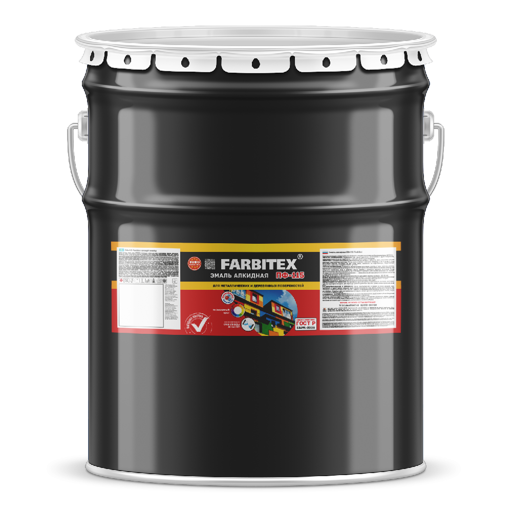 Эмаль ПФ-115 ФАРБЕН серый /20кг