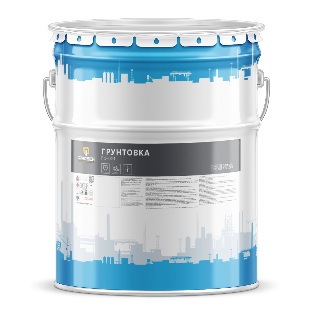 Грунт ГФ-021 серый 6кг FARBITEX